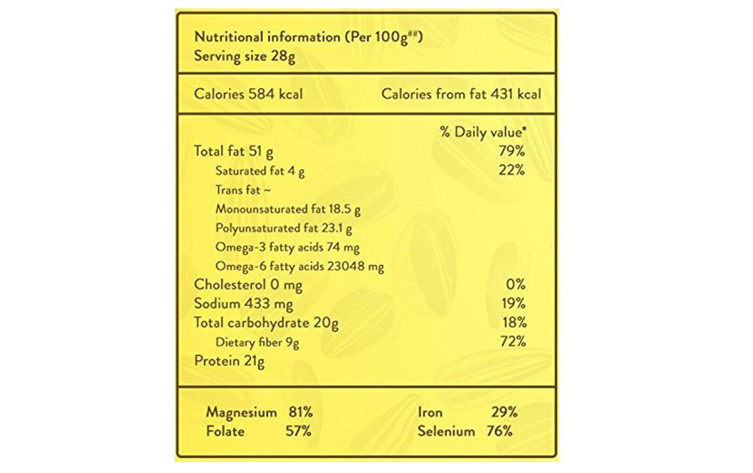 Raw Essentials Sunflower Seeds, Roasted & Salted   Pack  400 grams